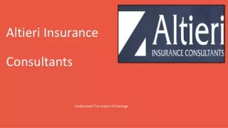 Altieri Insurance Consultants Florida | Understand The Extent Of Damage
