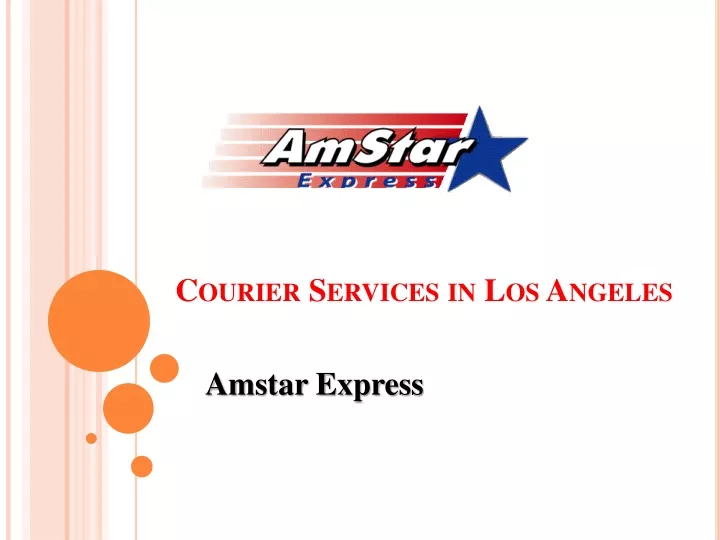 courier services in los angeles