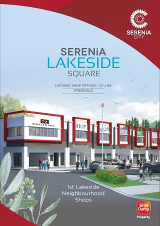 Commercial Properties In Serenia City – 1st Lakeside Neighbourhood Shops