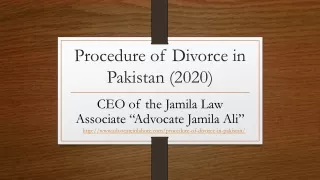 Know Procedure of Divorce in Pakistan For Separation - Get Legal Services By Professionals