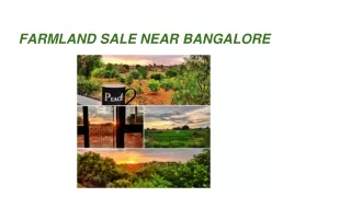 Farmlands for Sale Near Bangalore