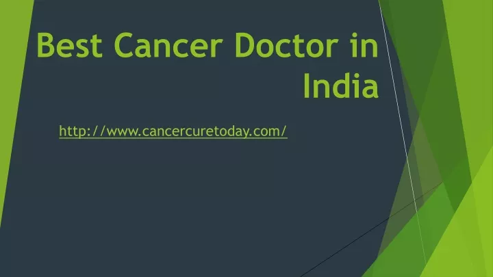 best cancer doctor in india