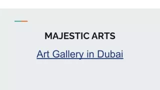 Art Gallery in Dubai