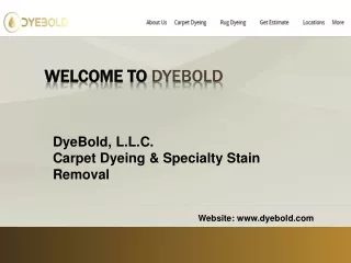 The Rug Dyeing Services Florida.