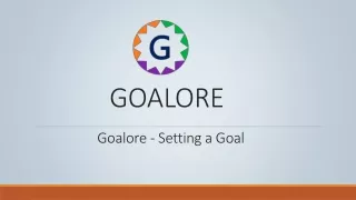 Goalore Goal Settings
