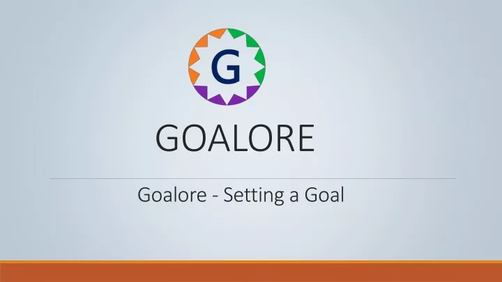goalore setting a goal