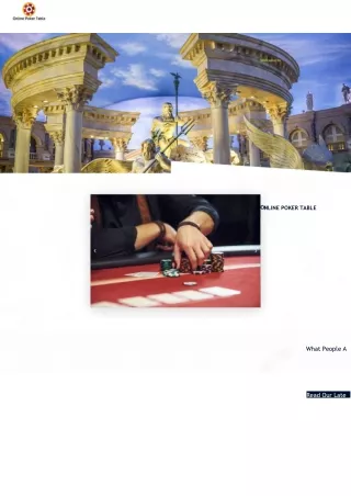 nline poker table