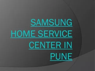 Samsung Home Service Center in Pune