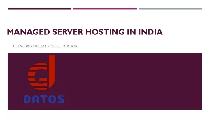 managed server hosting in india