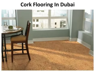 cork flooring in dubai