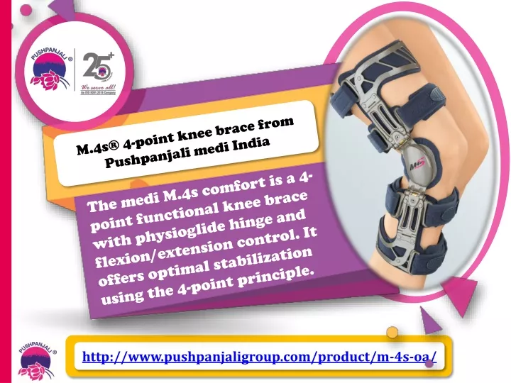 m 4s 4 point knee brace from pushpanjali medi