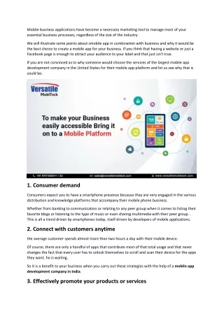 mobile business applications have become