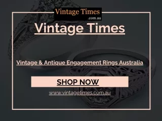 Vintage & Antique Engagement Rings Australia - vintagetimes