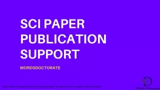 sci paper publication support