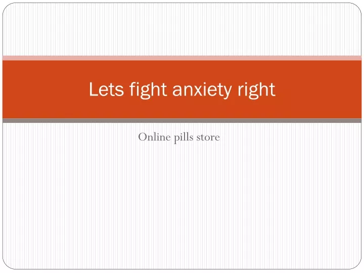 lets fight anxiety right