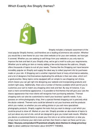 which exactly are shopify themes