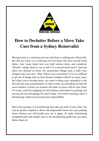 how to declutter before a move take cues from