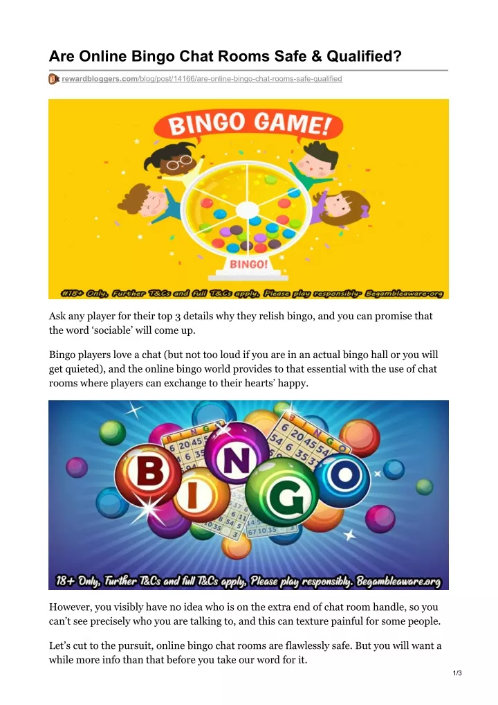 are online bingo chat rooms safe qualified
