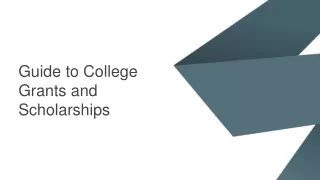 guide to college grants and scholarships