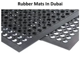 rubber mats in dubai