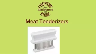meat tenderizers