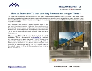 iffalcon smart tvs