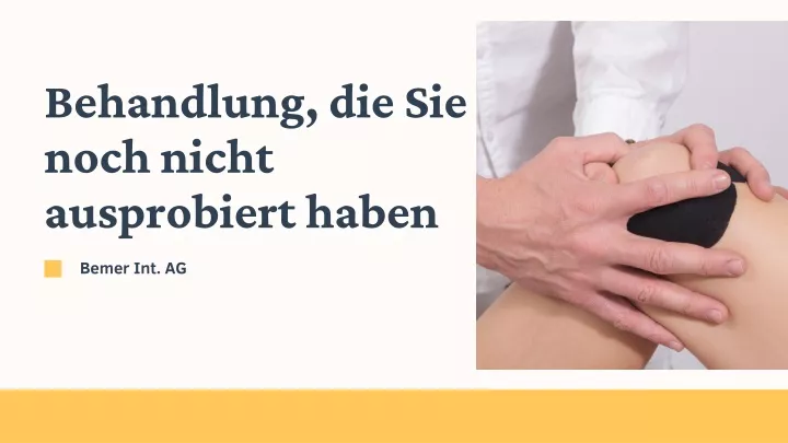 behandlung die sie noch nicht ausprobiert haben