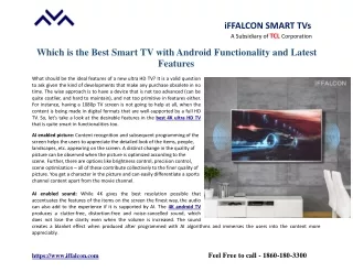 iffalcon smart tvs