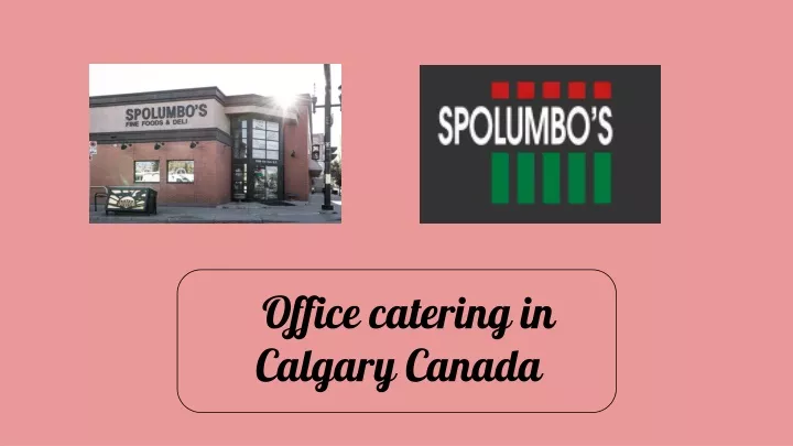 office catering in calgary canada