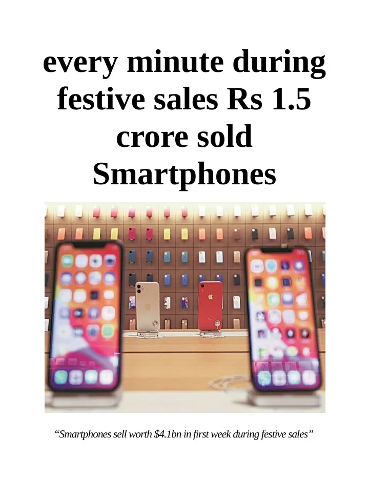 every minute during festive sales rs 1 5 crore