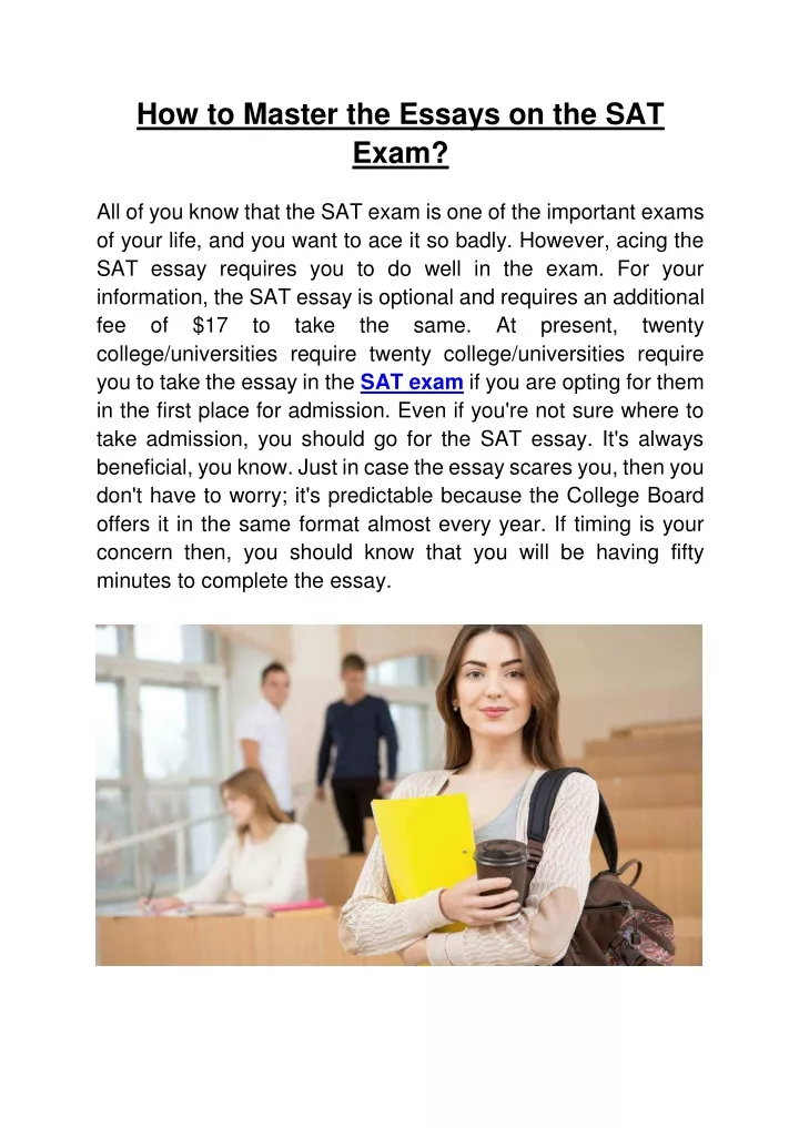 how to master the essays on the sat exam