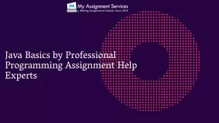 java basics by professional programming