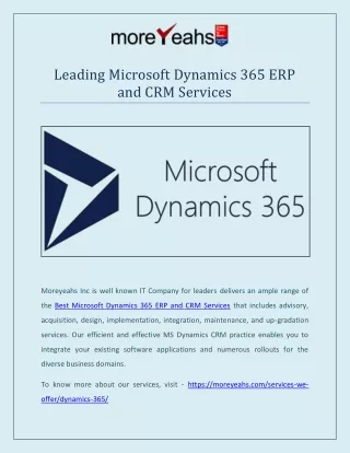 leading microsoft dynamics