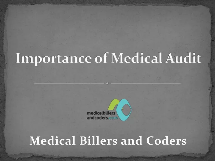importance of medical audit