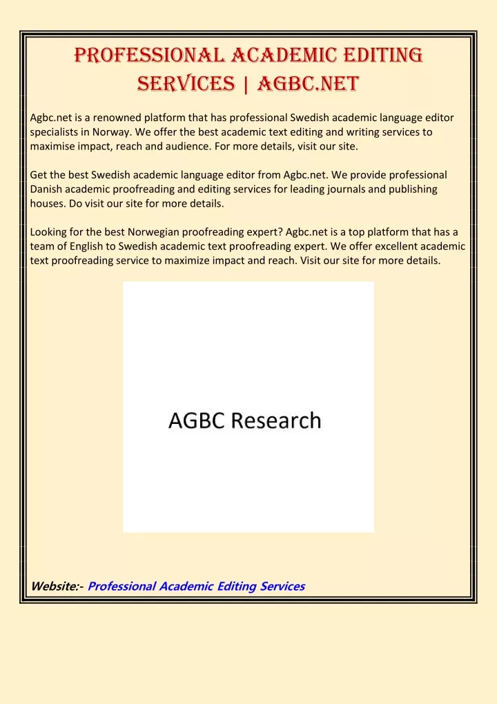 professional academic editing services agbc net