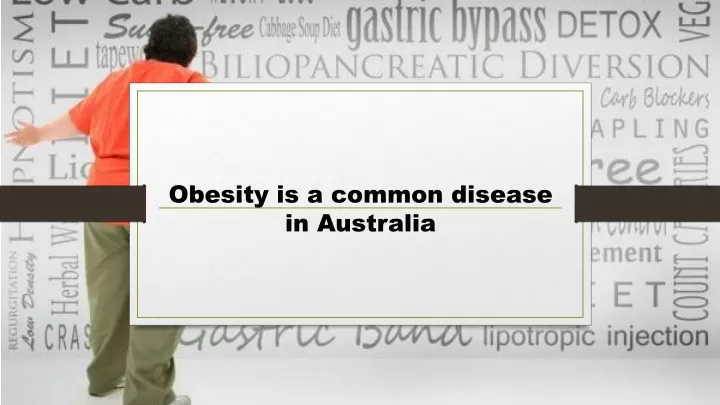 obesity is a common disease in australia