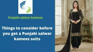 Punjabi Salwar Kameez | Designer Salwar Kameez Punjabi Suit