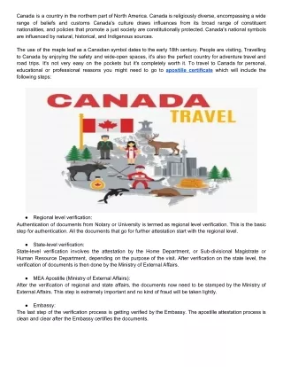 How to get Canada Apostille In India