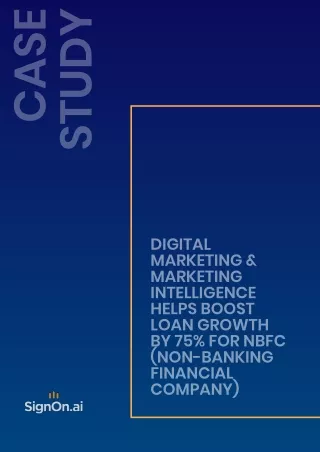 Digital Marketing & Marketing intelligence helps Boost Loan Growth by 75% for NBFC