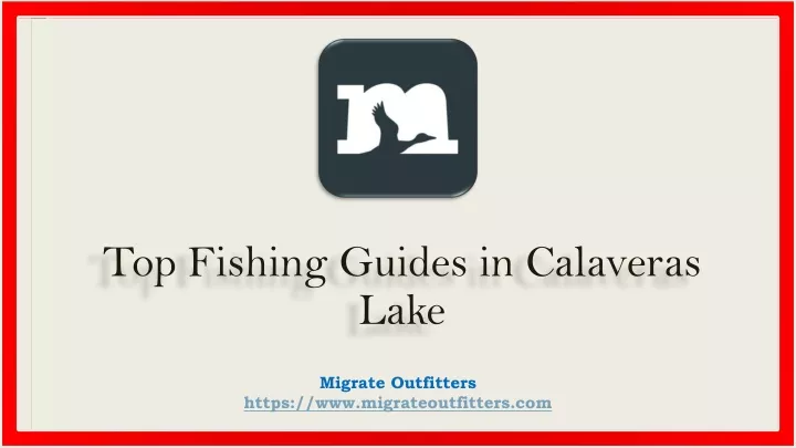 top fishing guides in calaveras lake