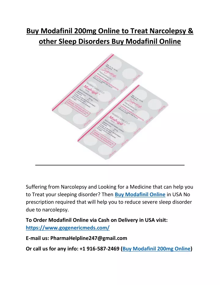 buy modafinil 200mg online to treat narcolepsy