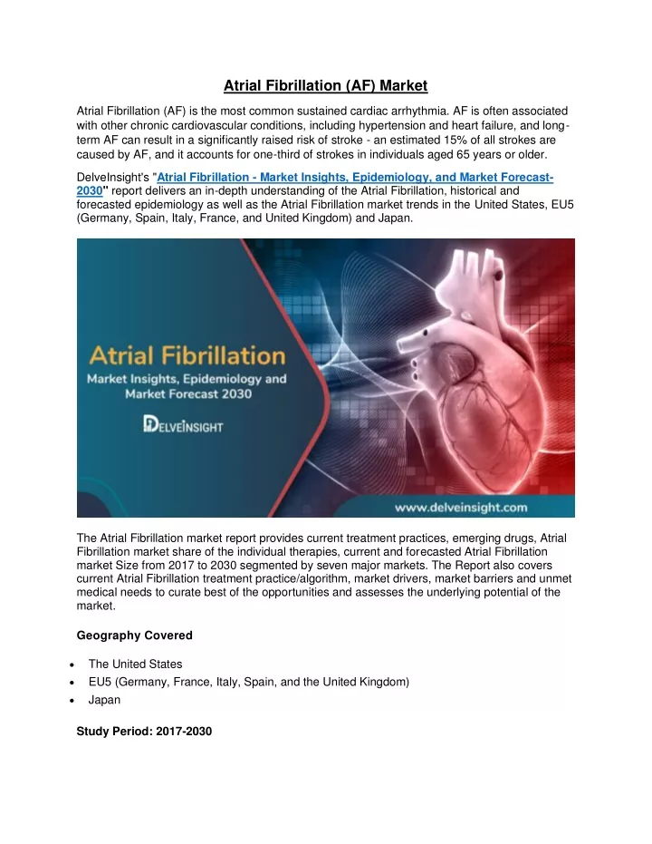 atrial fibrillation af market