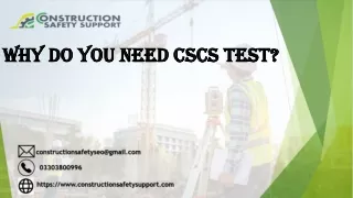 Why you Need a CSCS Test?