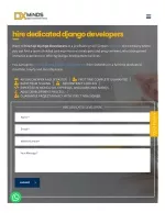 hire dedicated django developers in India | hire offshore django developers - DxMinds - slide 1