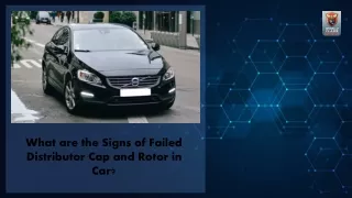 what are the signs of failed distributor