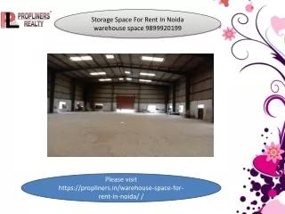 Storage Space For Rent In Noida 9899920199 Warehouse On Lease