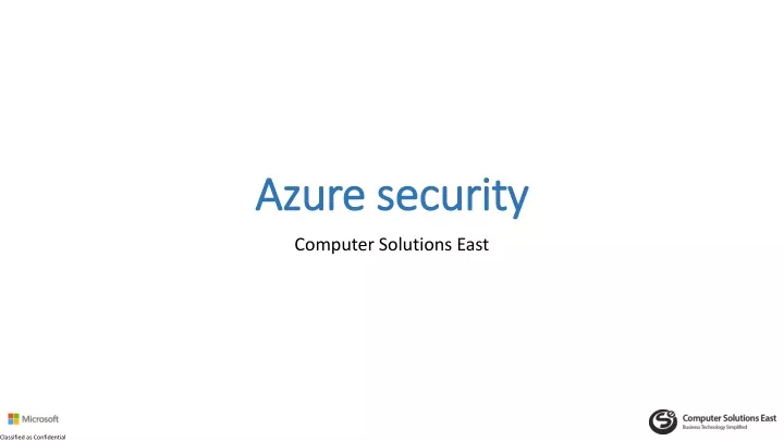 azure security