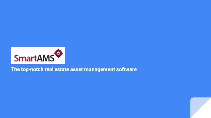 the top notch real estate asset management software
