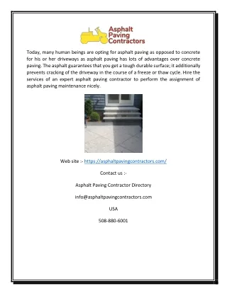 Local Paving Contractors | Asphaltpavingcontractors.com