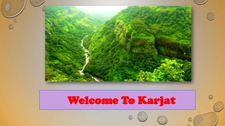 welcome to karjat